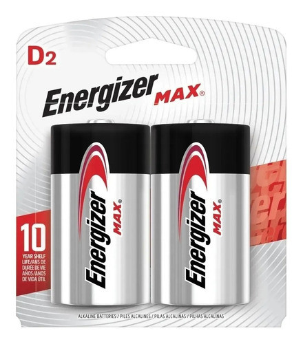 6 Pilas Alcalinas Grande Tipo D Energizer Max Blister 0