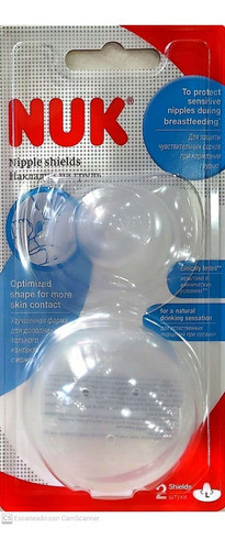 Pezonera De Silicona Nuk - Talle L - Con Caja Celeste 0
