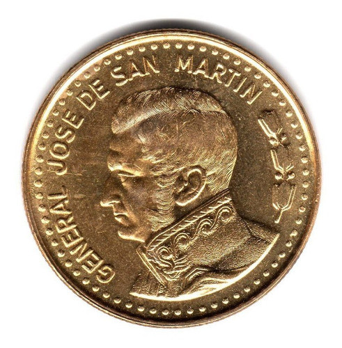 Moneda Argentina 50 Pesos Ley 1980 Hombro Curvo Sin Circular 1