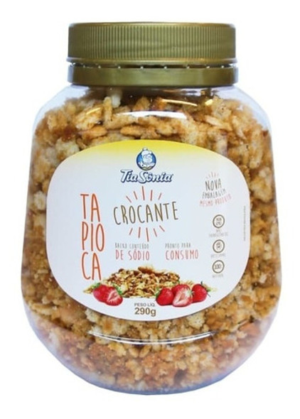 Tapioca Crocante Pote 290g Tia Sônia 0 Tapioca Crocante Pote 290g Tia Sônia 0