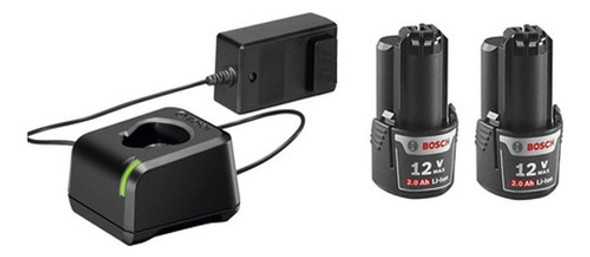 Cargador De Bateria Bosch De 12 Volts + Bateria 2 Ah 0