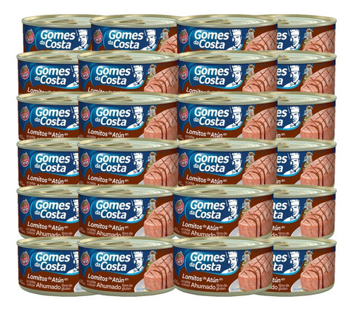 Atun Gomes Da Costa En Aceite Lomitos Lomo Ahumado 170gr X24 0