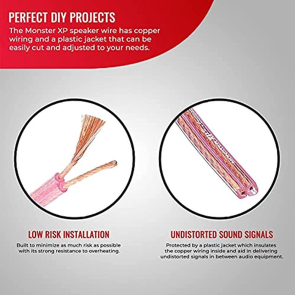 Monster Compact High Performance Xp Speaker Wire Cable Spool 1 Monster Compact High Performance Xp Speaker Wire Cable Spool 1