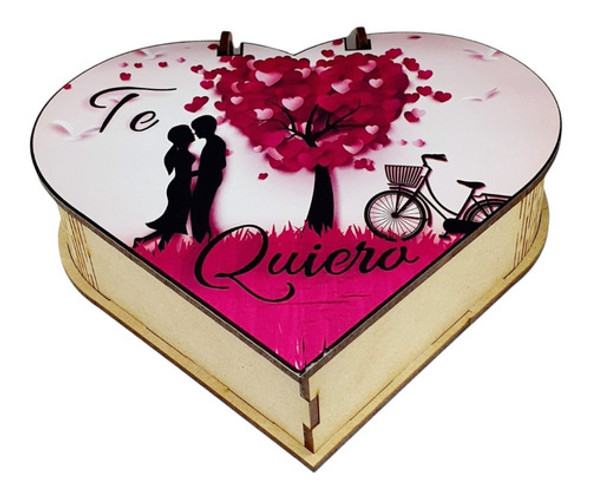 Caja Bombonera Corazón San Valentin Laminada X 50 Unidades 1