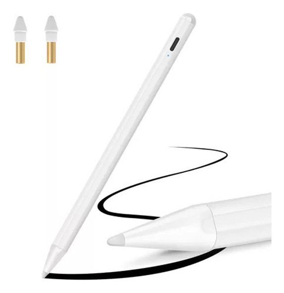 Caneta Pencil Goojodoq Para iPad Palm Rejection 1.0mm Branca 1