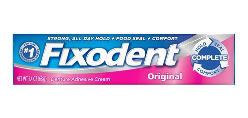Fixodent Original Adhesivo Para Prótesis Dental Dientes 68gr 0