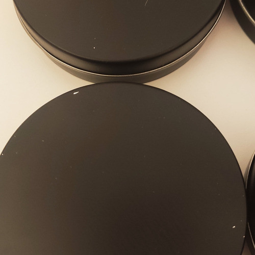 Lata Pastilleros Diam 6,2 X 2,5 Negro Mate X 10 U 2 Da Selec 1