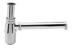Sifon Botella  Lavatorio Cromado Tipo Rigido Lt 0