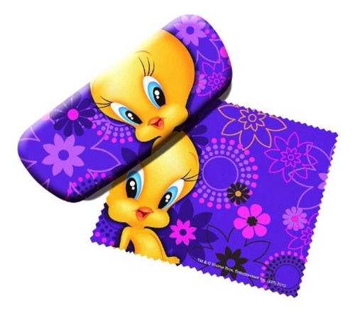 Looney Tunes Tweety Bird Cleaner Y Estuche Para Gafas 0