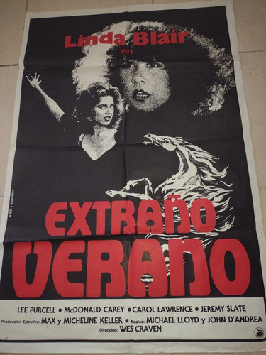 Extraño Verano/poster De Cine Gigante!!terror 1