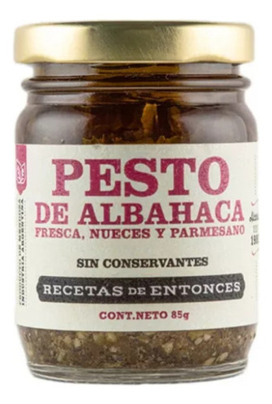 Pesto-albahaca, Nueces Y Parmesano - Recetas De Entonces 85g 0
