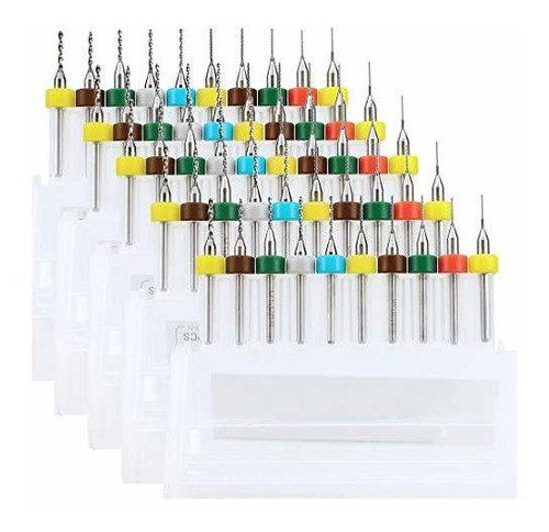 Juego De 50 Mechas Pcb De Carburo De Flauta En Espiral 0