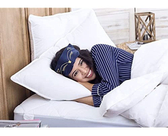 Continental Bedding White Goose Down Luxury Firm Pillows, 55 0