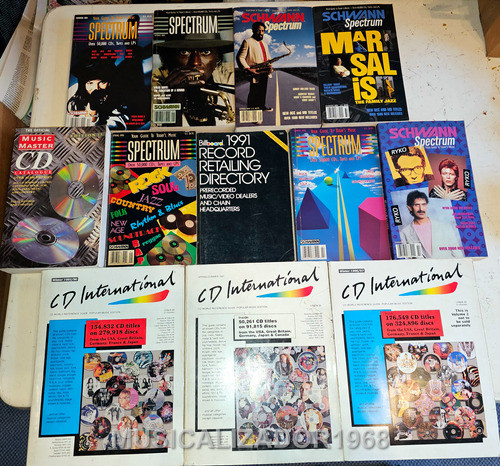 Lote De 12 Catálogos Y Guias Musicales Importados Schwann 0
