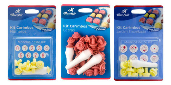 Kit Carimbo Numeros + Alfabeto + Jardim Encantado 0