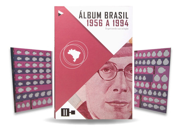Kit 3 Álbuns Brasil Moedas Brasileiras República 1888 A 1994 1 Kit 3 Álbuns Brasil Moedas Brasileiras República 1888 A 1994 1