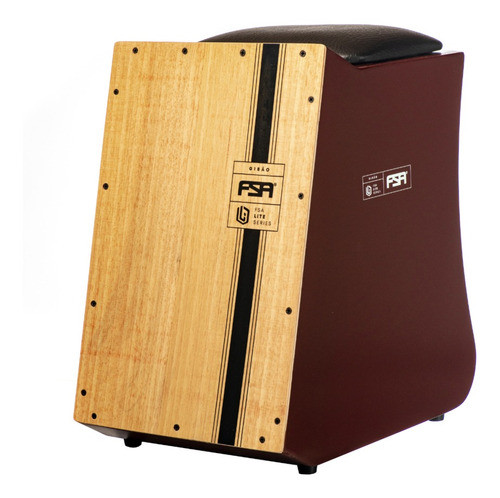 Cajon Fsa Gibão Lite Gb Ltg-02 Vinho Wn Elétrico/acústico 0