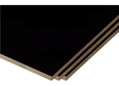 Mdf Melaminico Negro 18mm 1.85 X 2.75 -barraca Gualy 0
