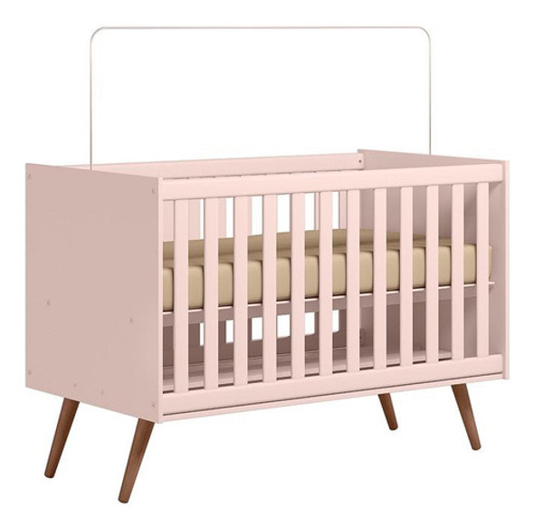 Berço Mini Cama Q Encanto Retrô Rosa 3820 - Qmovi 0