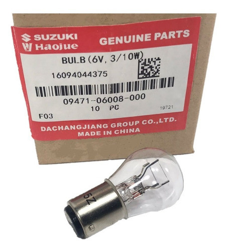 Lampara De Stop 6v Suzuki Ax 100 09471-06008 0