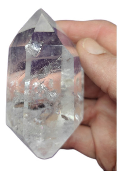 Biterminal De 270 Grs Cuarzo Cristal Maestro 9,7cms 6 Lados 0