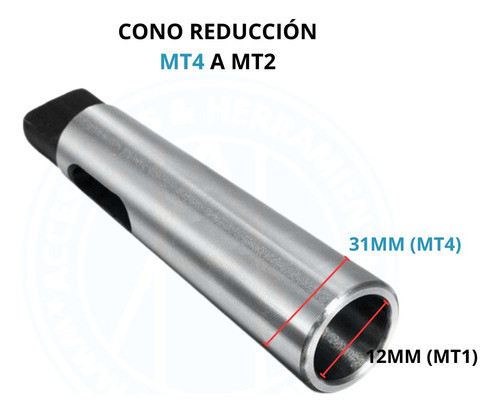 Cono De Reduccion Mt4 A Mt1 Recitifcado Ayh Srl 1