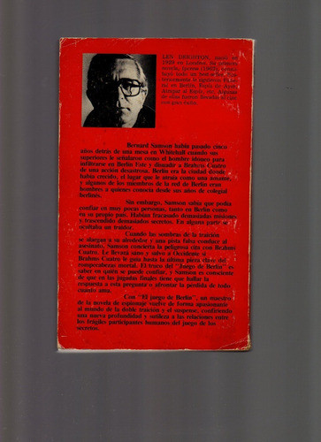 El Juego De Berlín, Len Deighton, Sudamericana Planeta 1984 1