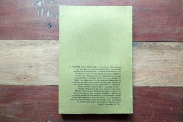 El Hombre Que Calculaba Malba Tahan Editorial Vosgos 1976 1
