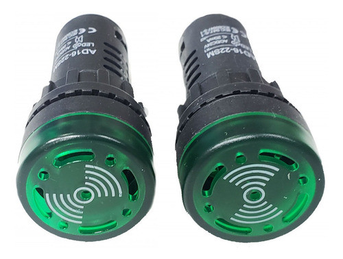 Ojo De Buey Con Chicharra Tipo Buzzer, Verde Ac/dc24v 0