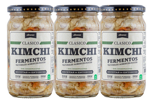 Pack X 3 Kimchi Regular Recetas De Entonces 310 G 0
