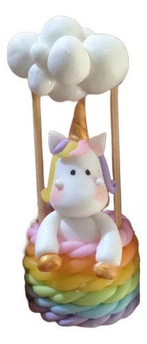 Souvenirs Unicornio En Globo Aerostático Y Nubes 0