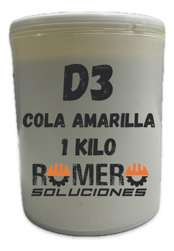 Cola D3 Amarilla Resistente A La Humedad De 1 Kilo 0
