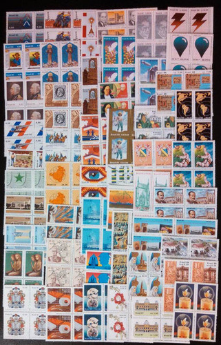 50 Quadras-1980 A 1989- 5 De Cada Ano - Lote - Mint 0