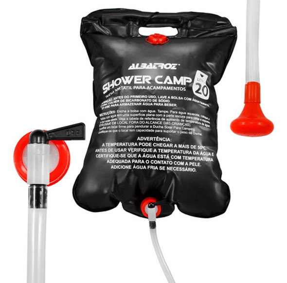 Ducha Chuveiro Portátil Camping Shower Solar Acampamento 0
