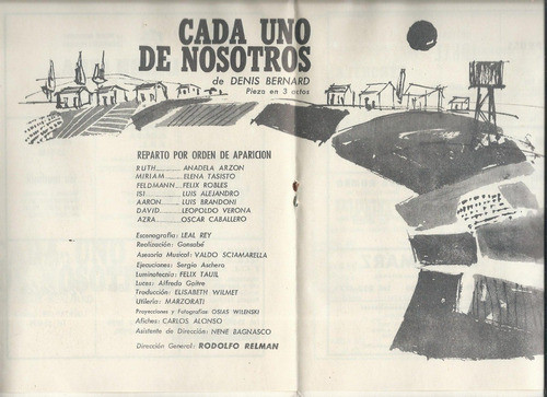 Cada Uno De Nosotros Bernard Carlos Alonso Programa Teatro 1