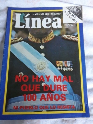Revista Linea N°15 Eternauta Dalmiro Saez Restauradores Olig 0