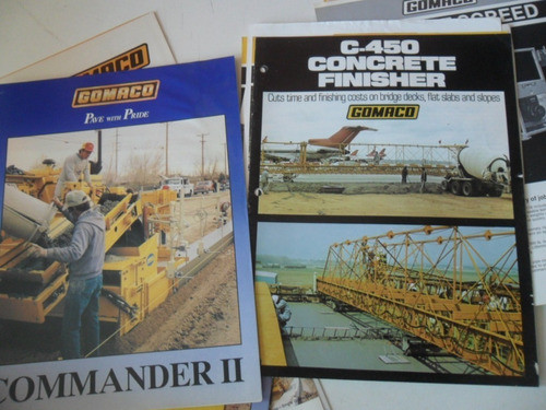 Catalogo Folleto Lote Pavimentadora Maquinaria Vial Gomaco 1