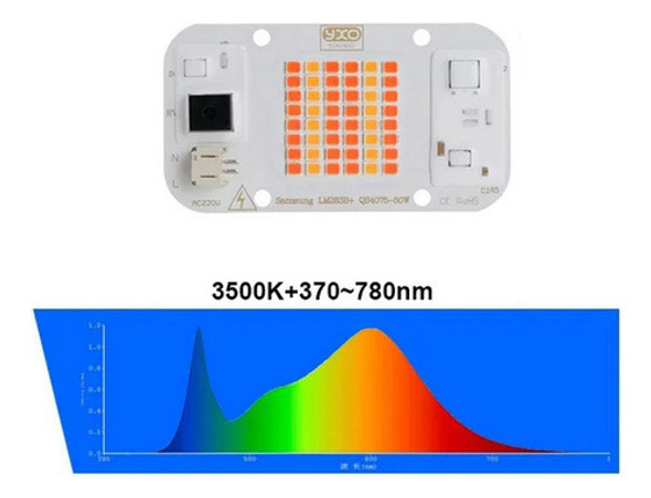 Chip Led De 50w Crecimiento Cultivo Interior 1