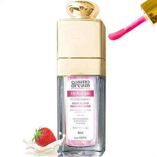 Gloss Labial Profissional Hidra Labios Hidratados Vermelho 0