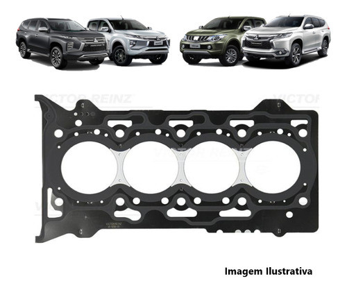 Junta Do Cabecote Motor Mitsubishi 2.4 16v 4n15 1,30mm 0