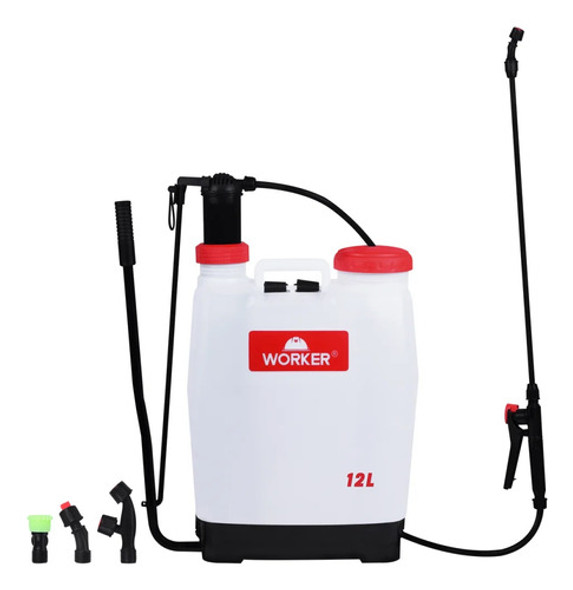 Pulverizador Plástico Costal Manual 12 Litros Worker 0