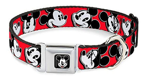 Buckledown Dybp Mickey Mouse Guiño A Todo Color Negro Perro 0