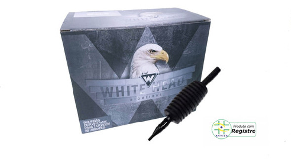 Biqueira Descartável Tattoo Cx 20un-pintura-mg09- White Head 1