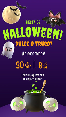 Invitación Fiesta Halloween Personalizada 1