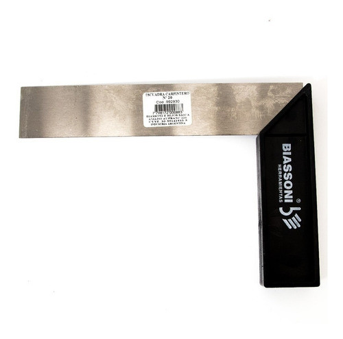 Escuadra Biassoni Lisa 200 Mm Carpintero Por 6 Unidades 0