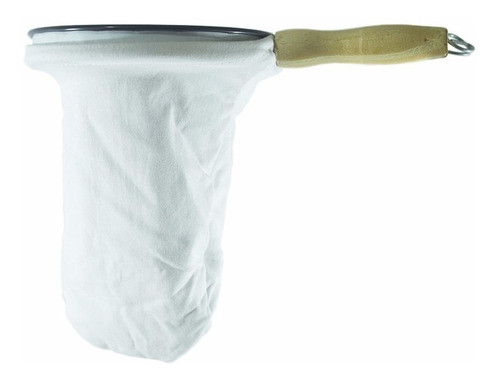 Kit C/10 Filtro Coador De Café Pano Flanela Cabo Madeira Pq 0