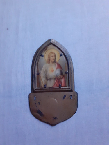Corazón De Jesús Antiguo 10 X 5 Centímetros 1