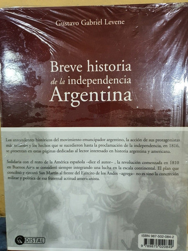 Libro:breve Historia De La Independencia Argentina-levene 1
