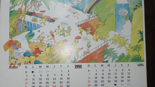 Antiguo Almanaque De ** Firestone ** Año 1991 1