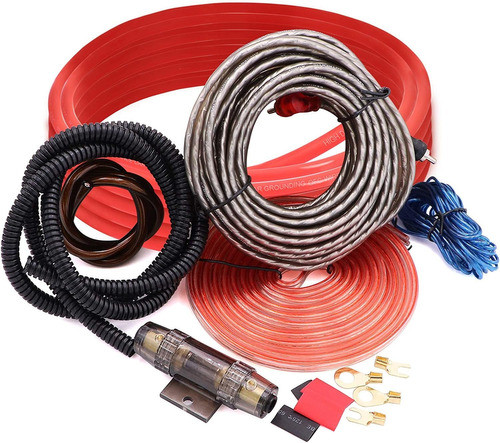 Kit Cables Potencia 16/16/4/4 Gauges Jeemitery Para Autos 0